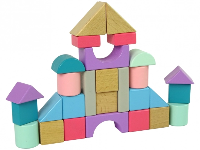 Wooden Pastel Blocks Set for Kids