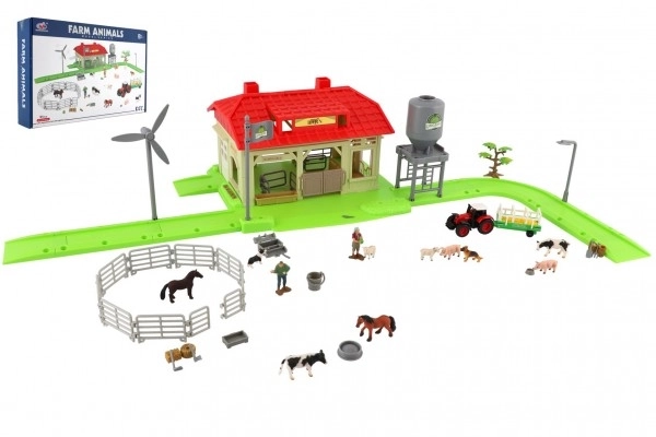 Home Farm Set with Animals and Tractor