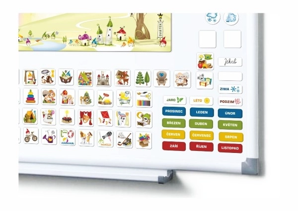 Magnetic Calendar for Kids with 114 Magnets