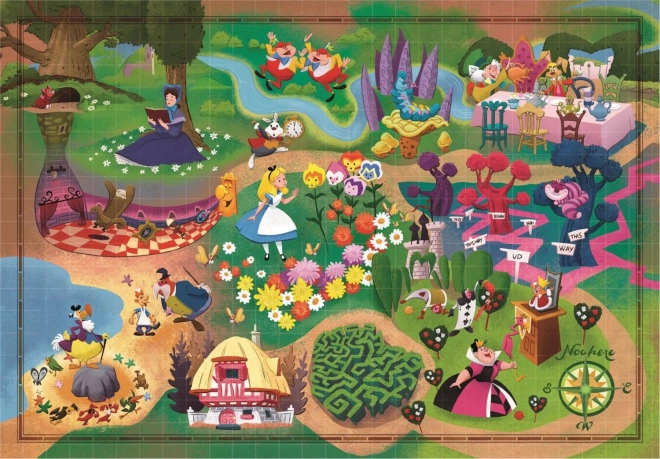 Alice in Wonderland Puzzle Story Map by Clementoni