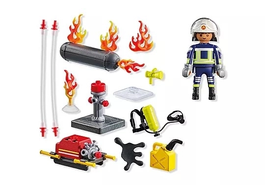 Playmobil Tűzoltó Készlet Vízipumpával