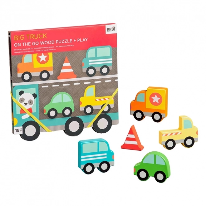 Sturdy Wooden Puzzle Big Truck