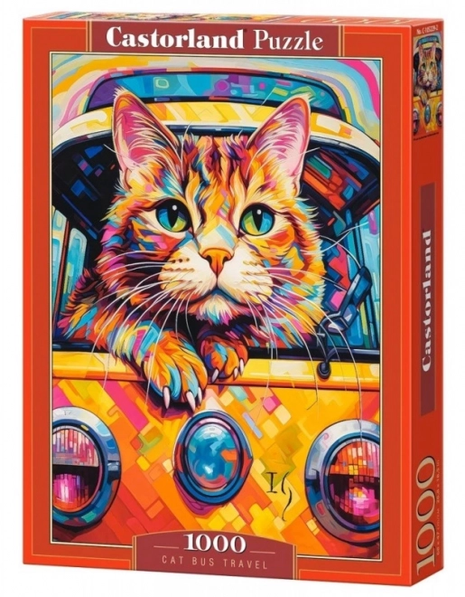 Cat Bus Travel Puzzle 1000 Pieces