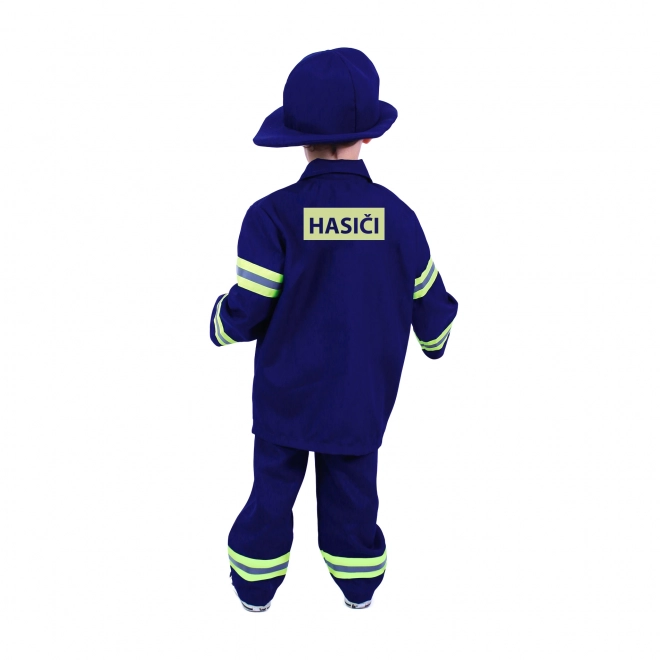 Children's Firefighter Costume with Czech Print