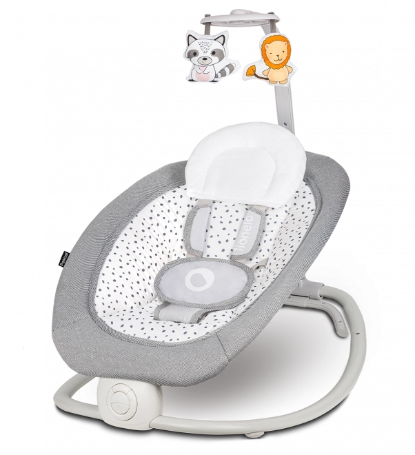 Lionelo Baby Bouncer Pascal Grey Scandi – Grey Dove