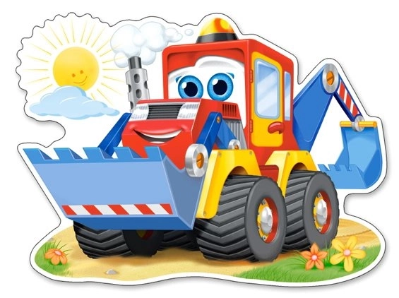 Cheerful Digger Maxi Puzzle 12 Pieces