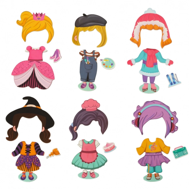 Magnetic Puzzle Book Dress Up Doll