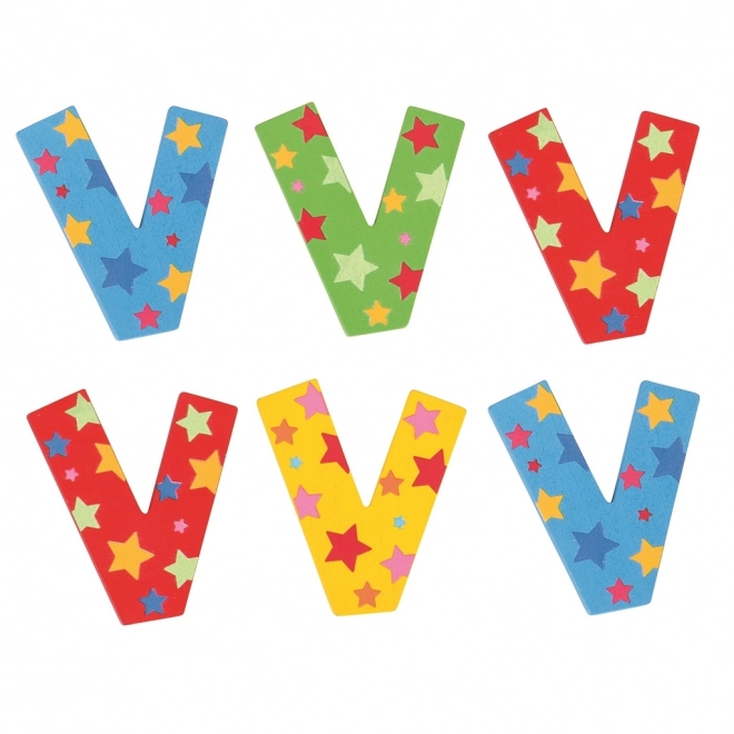 Bigjigs Toys Star Letter V