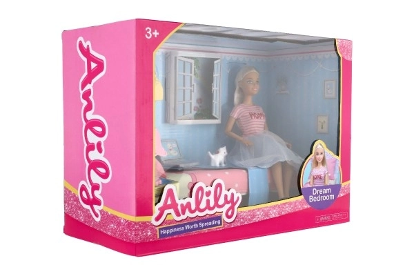 Anlily Doll with Bedroom Playset