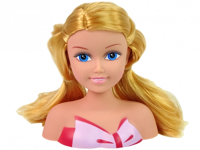 Styling Doll Head With Beads and Hair Accessories