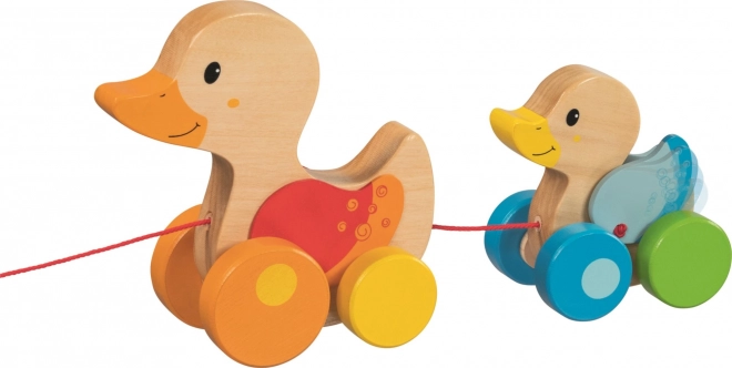 Pull Along Duck Family Toy