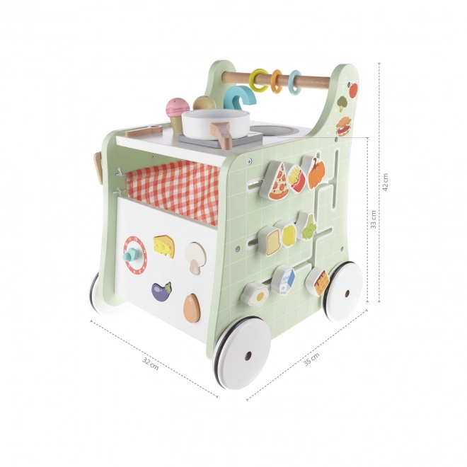 Wooden Activity Walker Kitchen Set