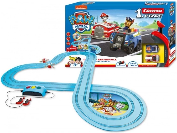 Carrera First Paw Patrol slot car track 3.5 m