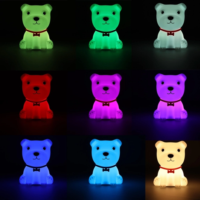 Silicone Night Light for Kids - White Puppy