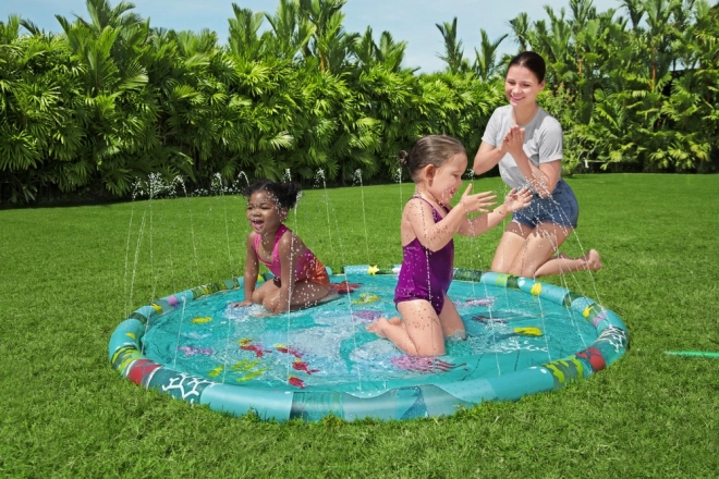 Inflatable Children's Splash Pad with Fountain