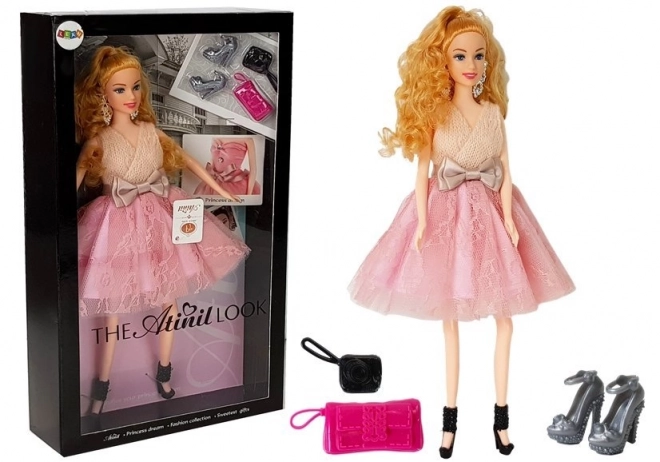 Blonde Fashion Doll with Handbag and Heels