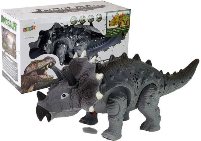 Battery-Powered Triceratops Dinosaur Toy