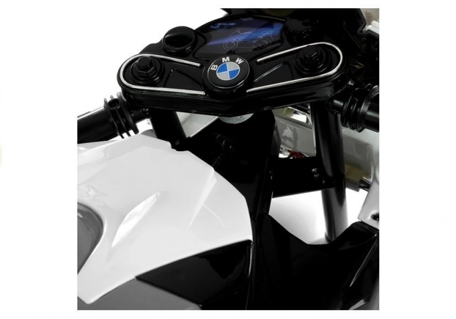 Silver BMW S1000RR Battery-Powered Motorcycle for Kids