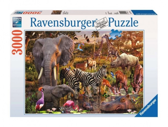 Afrikai állatok világa Ravensburger puzzle, 3000 db