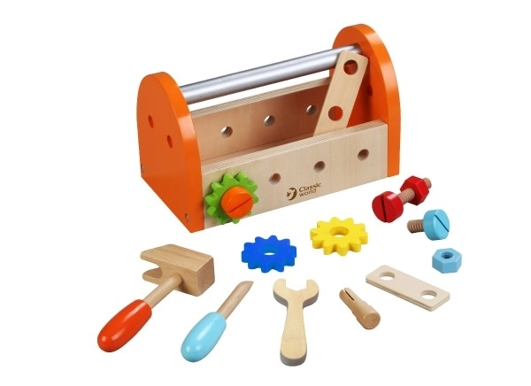 Wooden Tool Set with Box - 16 Pieces