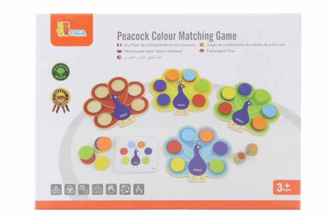 Colorful Peacock Wooden Game