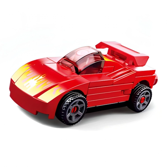 Sluban Pull-back Red Sports Car Building Set