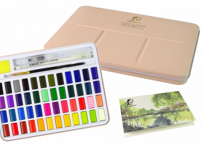 Artist's Watercolor Set with Accessories