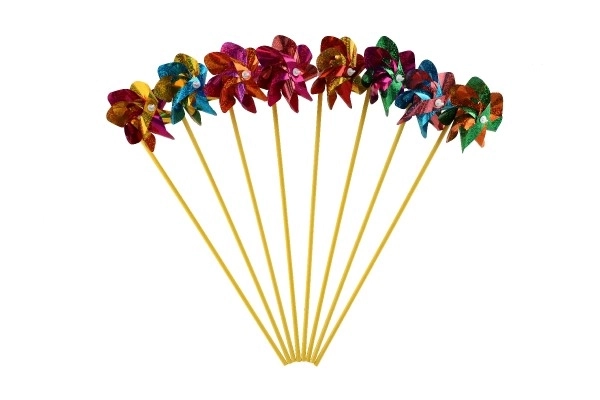 Colorful Sparkling Plastic Pinwheel