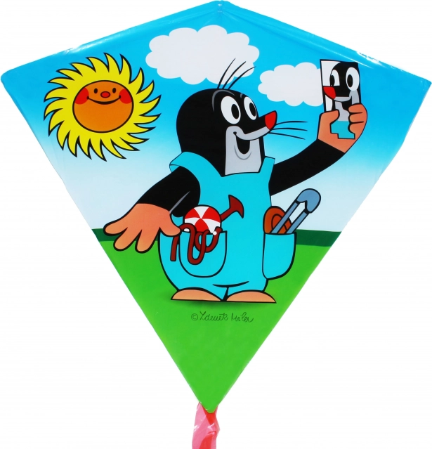 Latający latawiec Krtek plastik 68x73cm