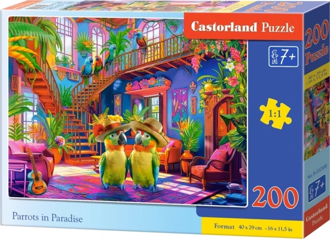 Castorland Puzzle Parrots in Paradise 200 Pieces