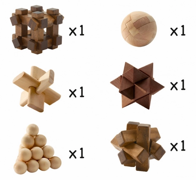 Djeco Woodix Wooden Puzzle Set