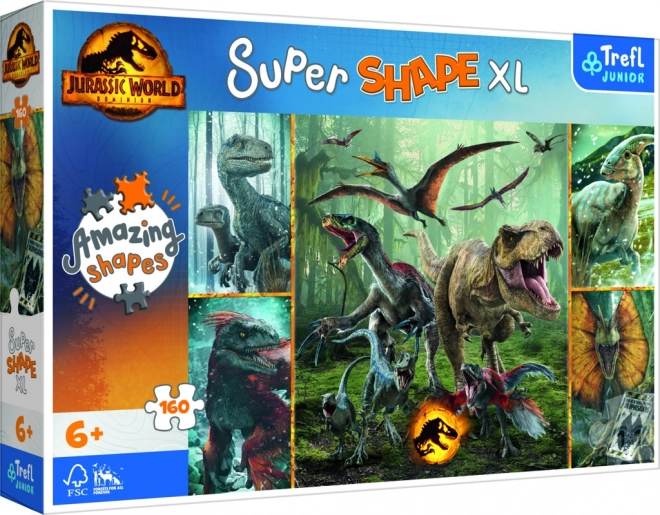 Trefl jigsaw puzzle jurassic world unusual dinosaurs 160 pieces