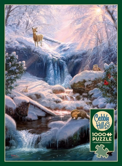 Mystical Winter Waterfalls Puzzle 1000 Pieces