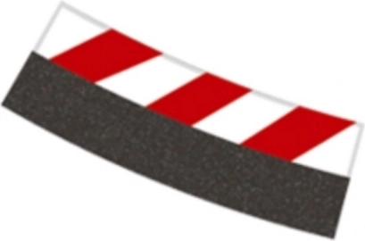 Cordoli interni per curva 4/15° R4 per piste CARRERA Evolution, Digital 132 e Digital 124