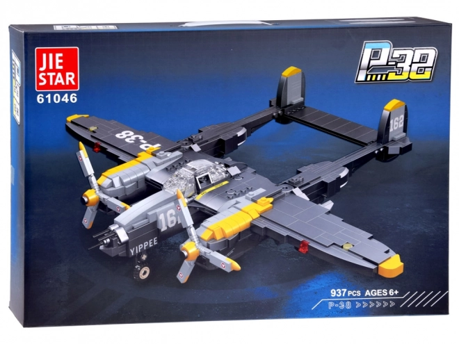 Technical Building Blocks Set: P-38 Fighter Plane