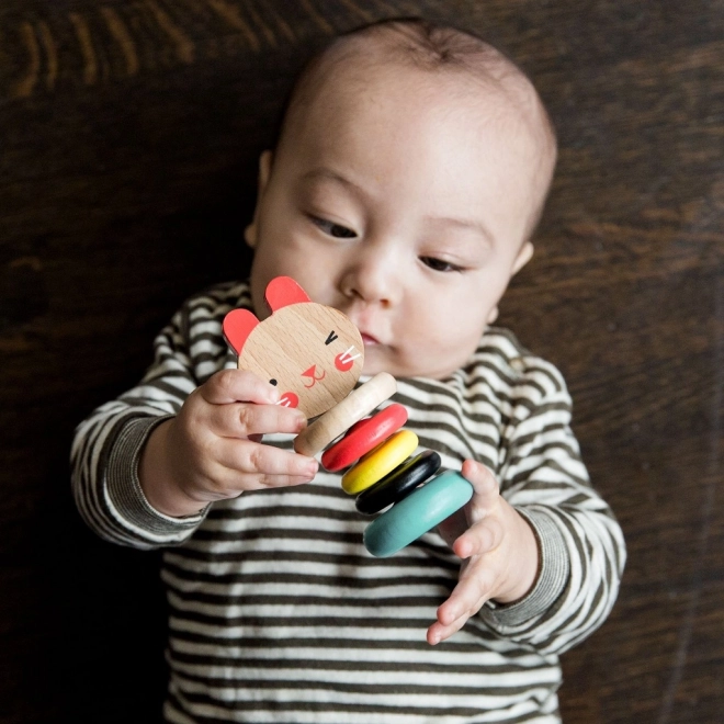 Wooden Bunny Rattle