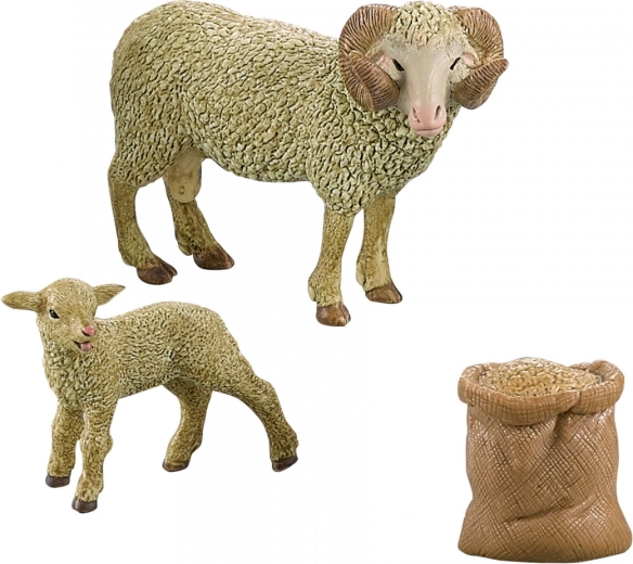 Készlet kossal, báránnyal és zsákkal