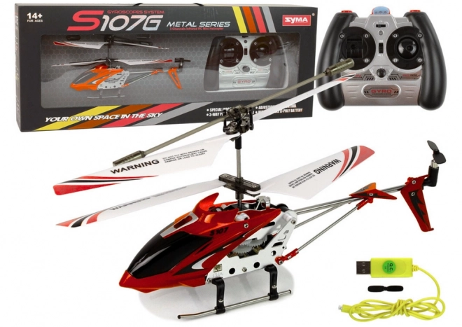 Remote Controlled Helicopter Syma S107G Red