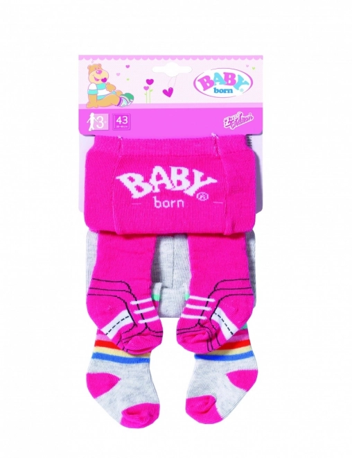 Tights for Baby Born Dolls 2-Pack