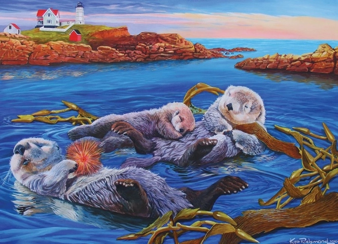 Family Puzzle Sea Otter Family