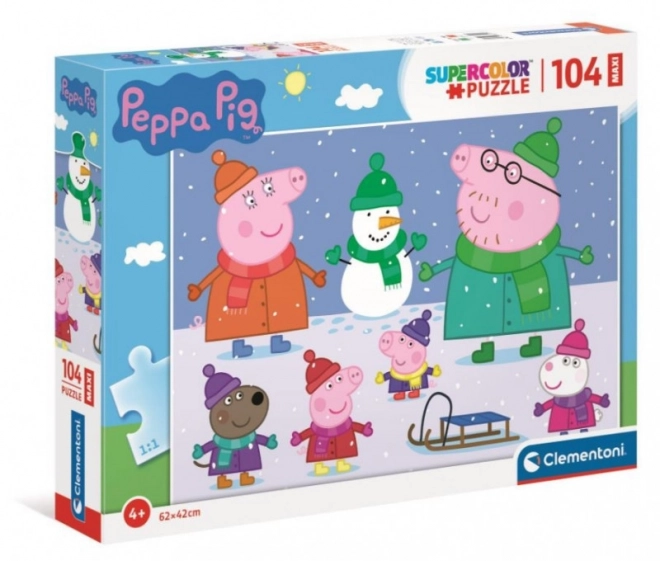 Peppa Pig Winter Maxi Puzzle 104 Pieces