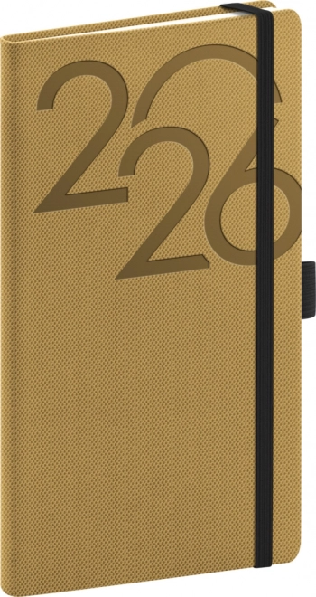 Arany színű zsebnaptár 2026