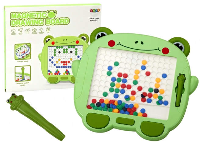 Magnetic Frog Educational Drawing Board with Beads