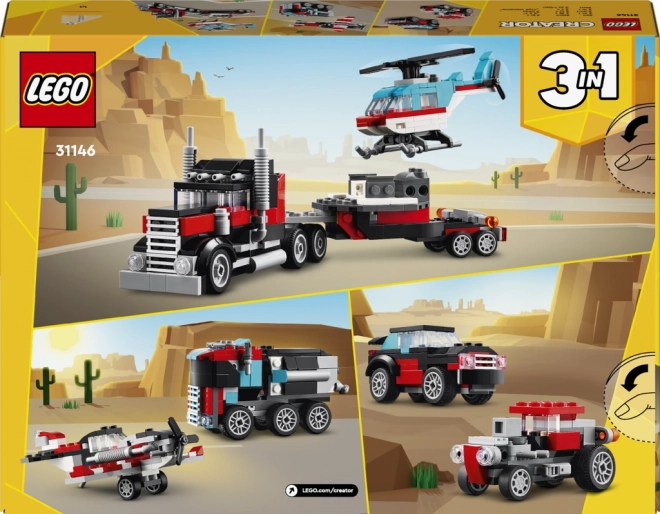 Lego Creator Truck with Platform and Helicopter