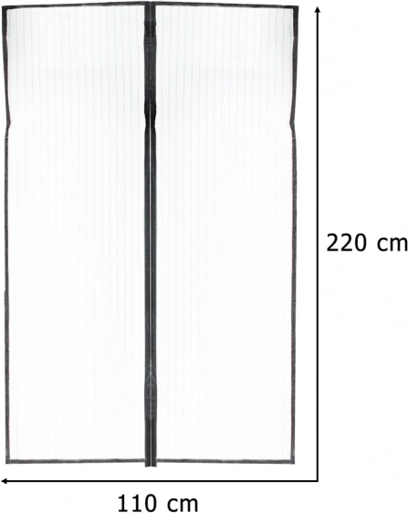 Magnetická sieťka proti hmyzu na dvere LUARO 110x220 cm