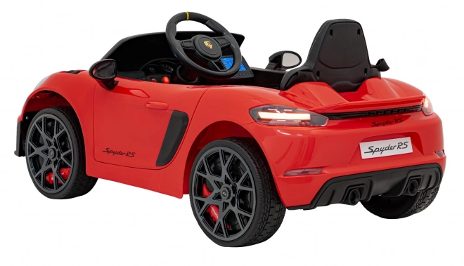 Elektrické autíčko Porsche 718 s MP4 audio panelom – Červené