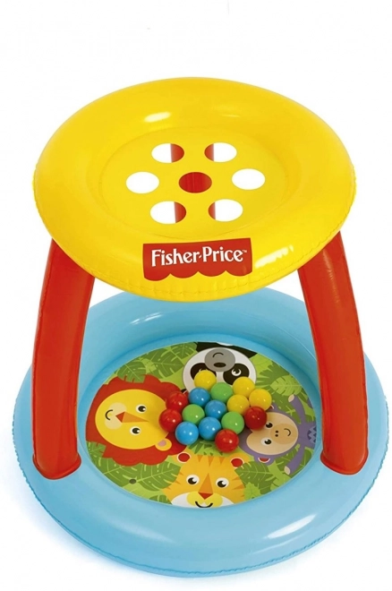 Fisher Price Cradle with Canopy and Balls Animal Friends 89 x 89 x 84 cm