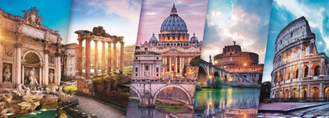 Trefl panoramic puzzle travel through italy