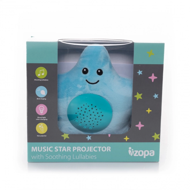 Plush Star Toy with Projector and Music