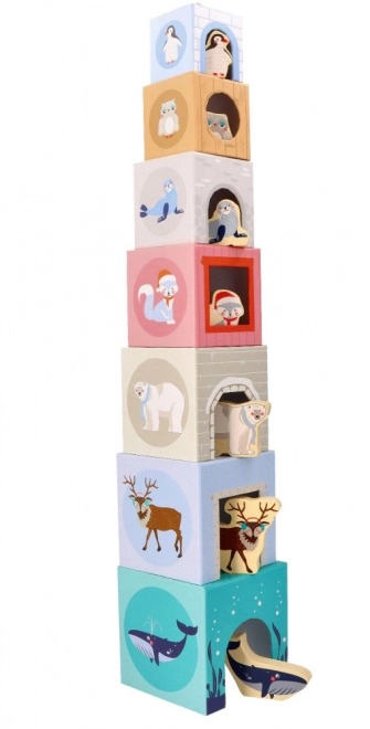 Arctic Animals Stacking Cup Pyramid